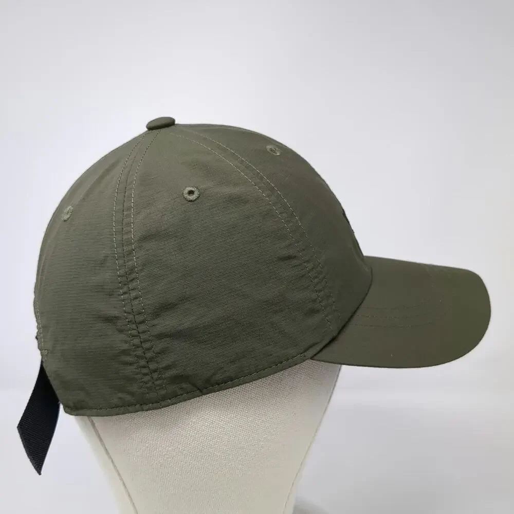 The North Face Baseball Cap Green M Nylon Embroidered Logo Slideback Hat